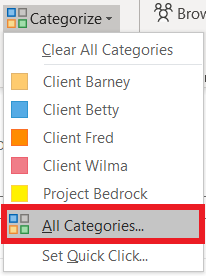 All Categories Button Screenshot